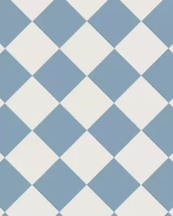 Winckelmans Schackrutigt Klinker|Klinker Hall|Klinker - Schackrutigt 15 x 15 cm ljusblå/vit