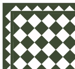 Winckelmans Schackrutigt Klinker|Klinker Hall|Klinker - Schackrutigt 15 x 15 cm mörkgrön/vit