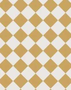 Winckelmans Schackrutigt Klinker|Klinker Hall|Klinker - Schackrutigt 10 x 10 cm ockragul/vit
