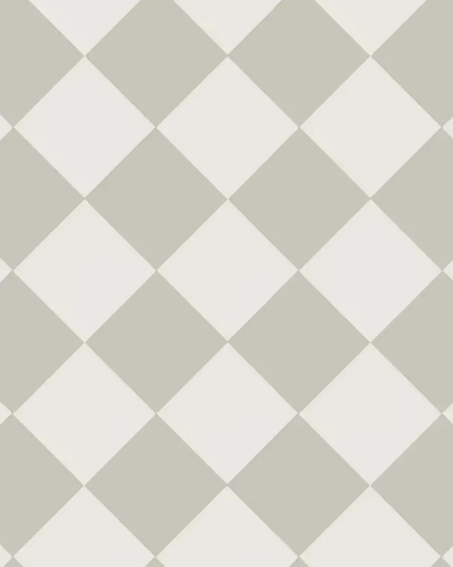 Winckelmans Schackrutigt Klinker|Klinker Hall|Klinker - Schackrutigt 15 x 15 cm pärlgrå/vit