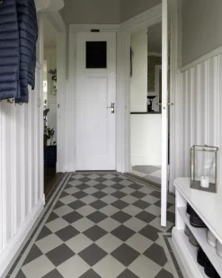 Winckelmans Schackrutigt Klinker|Klinker Hall|Klinker - Schackrutigt 15 x 15 cm pärlgrå/grå