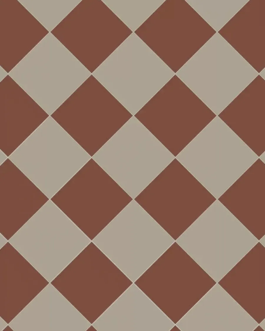 Winckelmans Schackrutigt Klinker|Klinker Hall|Klinker - Schackrutigt 15 x 15 cm röd/ljusgrå