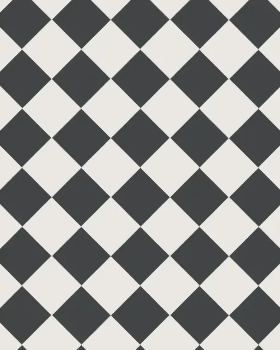 Winckelmans Schackrutigt Klinker|Klinker Hall|Klinker - Schackrutigt 10 x 10 cm svart/vit