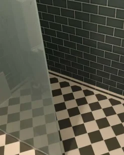 Winckelmans Schackrutigt Klinker|Klinker Hall|Klinker - Schackrutigt 10 x 10 cm vit/grön - Australian green