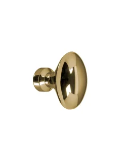 Sibes Metall AB Möbelbeslag|Knoppar I Mässing|Knopp - Oval mässing 30 mm