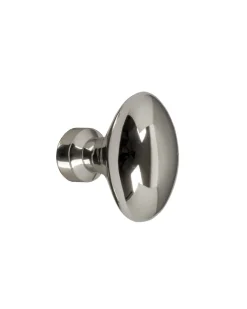 Sibes Metall AB Möbelbeslag|Knoppar I Nickel|Knopp - Oval nickel 40 mm
