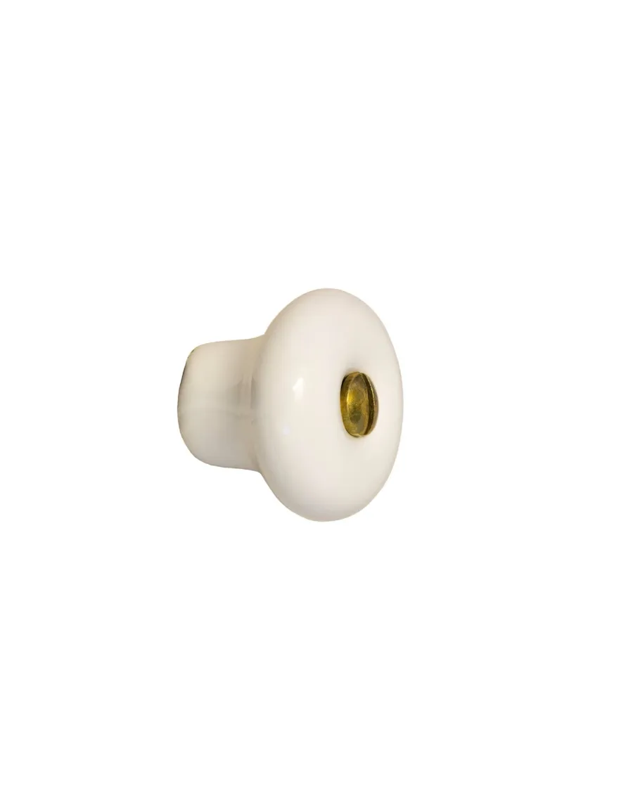 NEXA TECHNOLOGIES Knoppar I Porslin|Möbelbeslag|Knopp - Porslinsknopp liten 25x20 mm