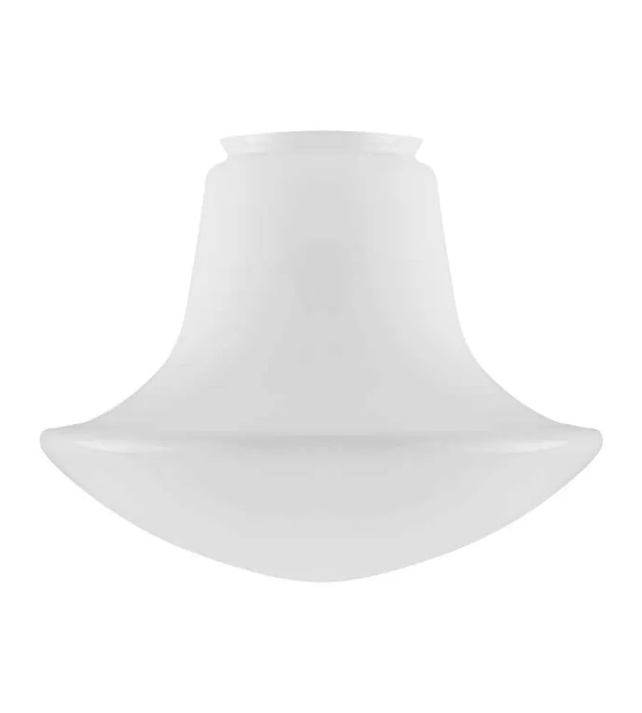 Karlskrona Lampfabrik Lampskärmar I Glas|Konisk glob (f100/Vit)