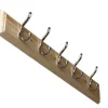 sekelskifte Kroklister|Kroklister I Trä|Kroklist 65 cm furu med dubbel hattkrok, nickel