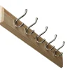 sekelskifte Kroklister|Kroklister I Trä|Kroklist 65 cm furu med hattkrok, nickel