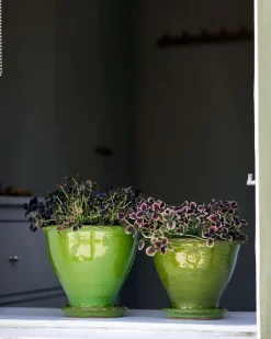 Sturehofs Krukmakeri Presenttips|Blomkrukor & Vaser|Kruka Sturehof - Adelcrantz, 21 cm grön