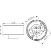 IFÖ Electric AB Porslinslampor & Porslinsocklar|Porslinslampa & Porslinsockel|Lampsockel porslin - Svart/rak IP20