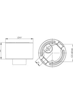 IFÖ Electric AB Porslinslampor & Porslinsocklar|Porslinslampa & Porslinsockel|Lampsockel utomhus/våtrum - Svart/rak IP54