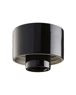 IFÖ Electric AB Porslinslampor & Porslinsocklar|Porslinslampa & Porslinsockel|Lampsockel utomhus/våtrum - Svart/rak IP54