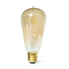 Lodan Lighting Led-Lampor E27|LED-lampa Sekelskifte - Edison 64 mm 270 lm, bärnsten