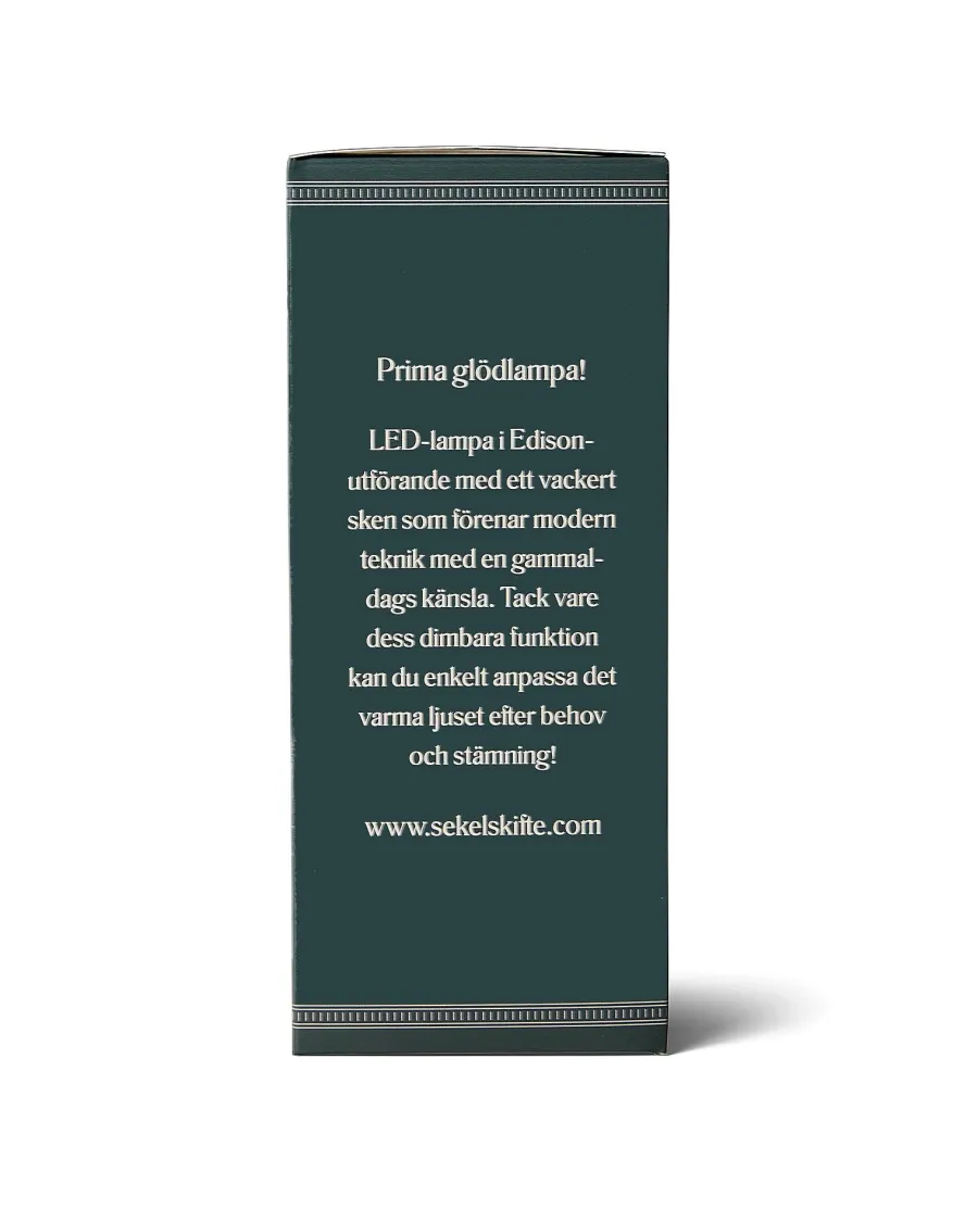 Lodan Lighting Led-Lampor E27|LED-lampa Sekelskifte - Edison 64 mm 270 lm, bärnsten