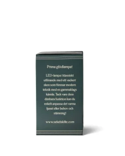 Lodan Lighting Led-Lampor E27|LED-lampa Sekelskifte - Klassisk 60 mm 500 lm, bärnsten