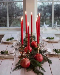 Liljeholmens Stearinfabriks AB Ljusstakar|Juldekoration|Liljeholmens Christinaljus - 8-pack röd