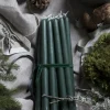 Liljeholmens Stearinfabriks AB Ljusstakar|Juldekoration|Liljeholmens Christinaljus - 8-pack mörkgrön