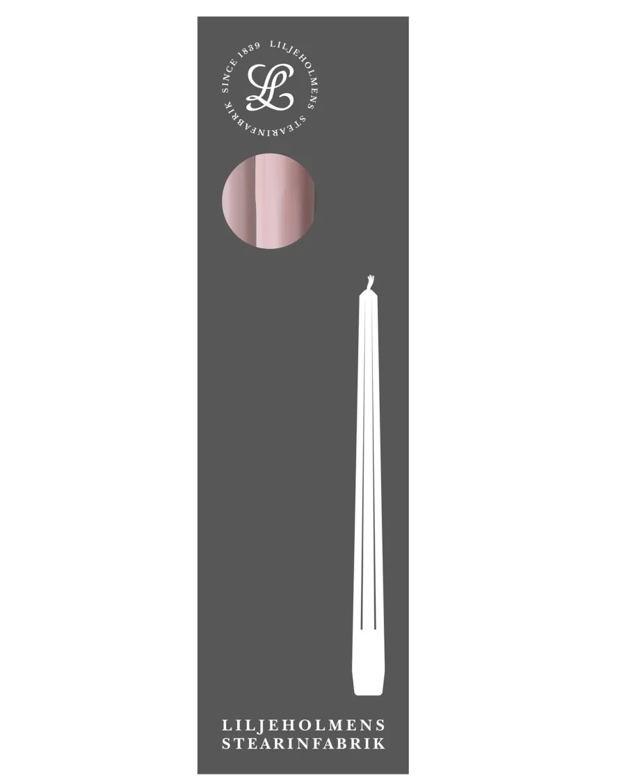 Liljeholmens Stearinfabriks AB Ljusstakar|Juldekoration|Liljeholmens Prismaljus - 4-pack dimrosa
