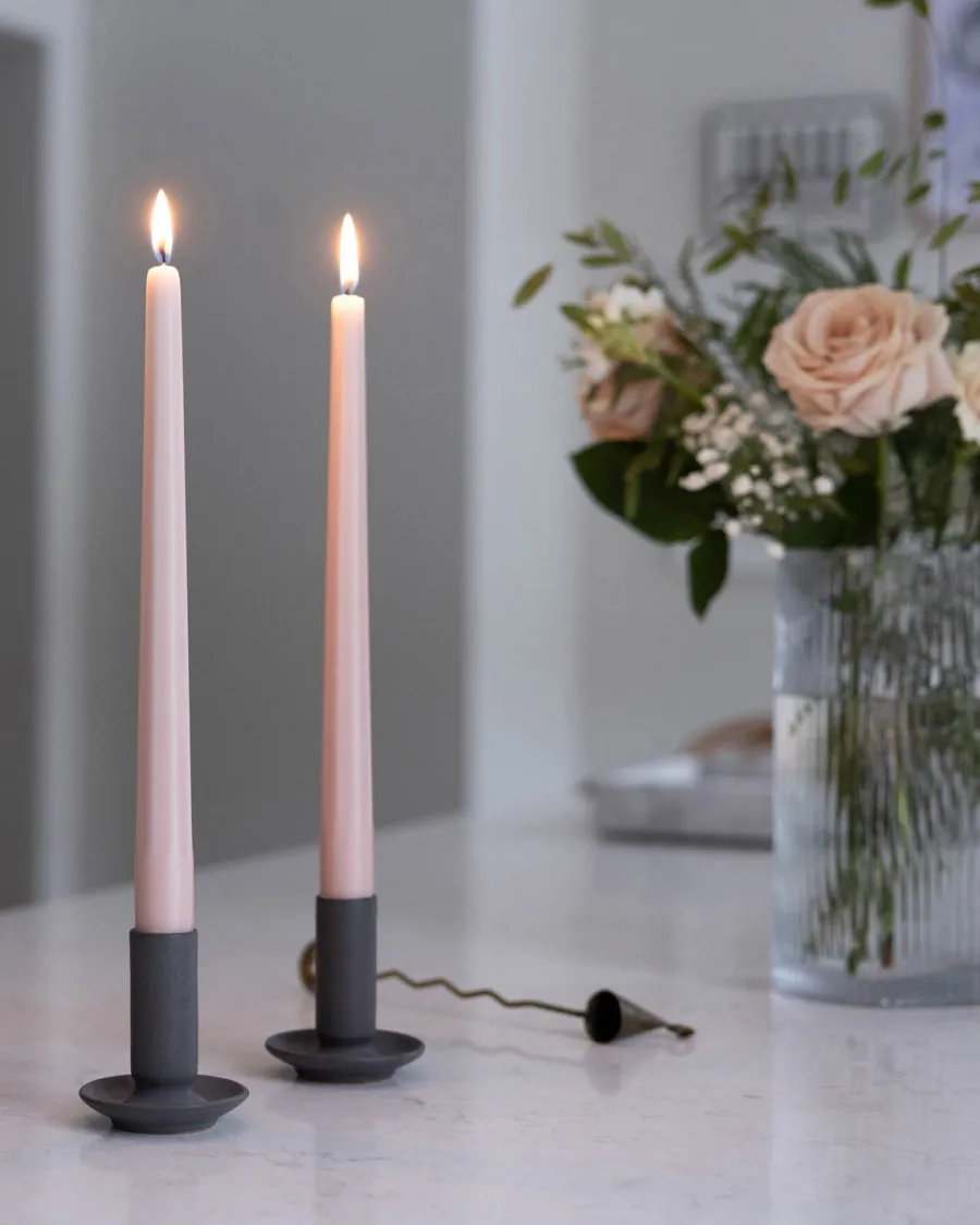 Liljeholmens Stearinfabriks AB Ljusstakar|Juldekoration|Liljeholmens Prismaljus - 4-pack dimrosa