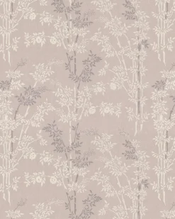 Lim & Handtryck AB Lim & Handtryck - Tapeter|Mönstrade Tapeter|Lim & Handtryck Tapet - Bambu grå/vit