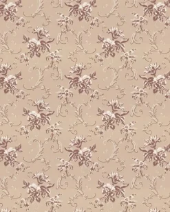 Lim & Handtryck AB Lim & Handtryck - Tapeter|Mönstrade Tapeter|Lim & Handtryck Tapet - Hovdala blomma beige/champagne