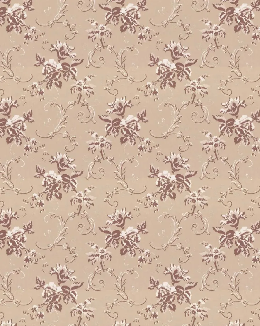Lim & Handtryck AB Lim & Handtryck - Tapeter|Mönstrade Tapeter|Lim & Handtryck Tapet - Hovdala blomma beige/champagne