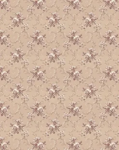 Lim & Handtryck AB Lim & Handtryck - Tapeter|Mönstrade Tapeter|Lim & Handtryck Tapet - Hovdala blomma beige/champagne