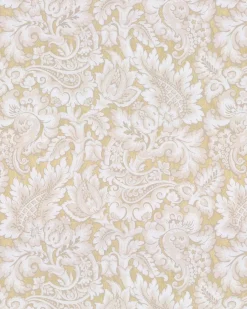 Lim & Handtryck AB Lim & Handtryck - Tapeter|Mönstrade Tapeter|Lim & Handtryck Tapet - Kashmir beige/guld