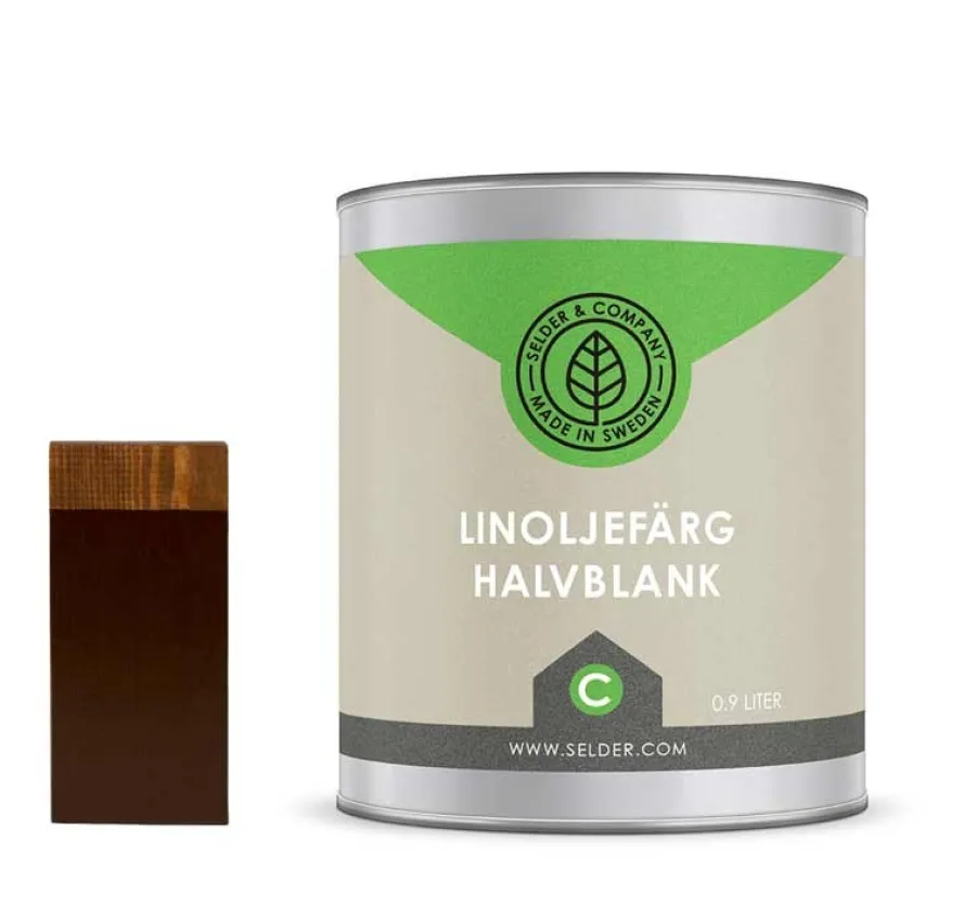 Selder & Co AB Selders Linoljefärg|Linoljefärg Selder & Co - Choklad
