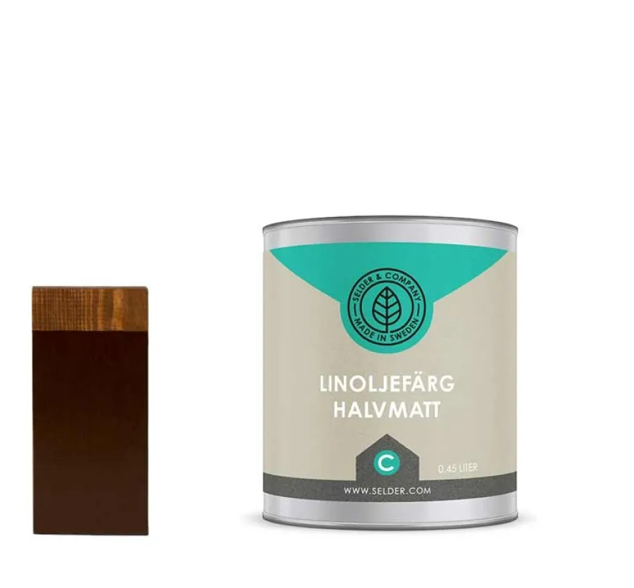 Selder & Co AB Selders Linoljefärg|Linoljefärg Selder & Co - Choklad