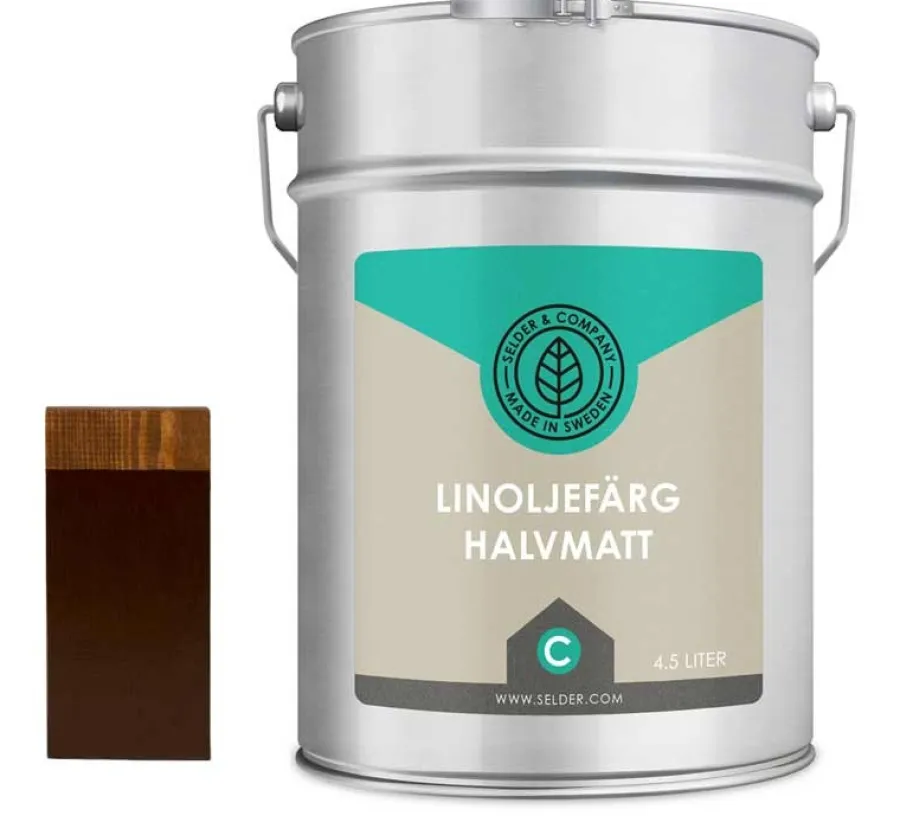Selder & Co AB Selders Linoljefärg|Linoljefärg Selder & Co - Choklad