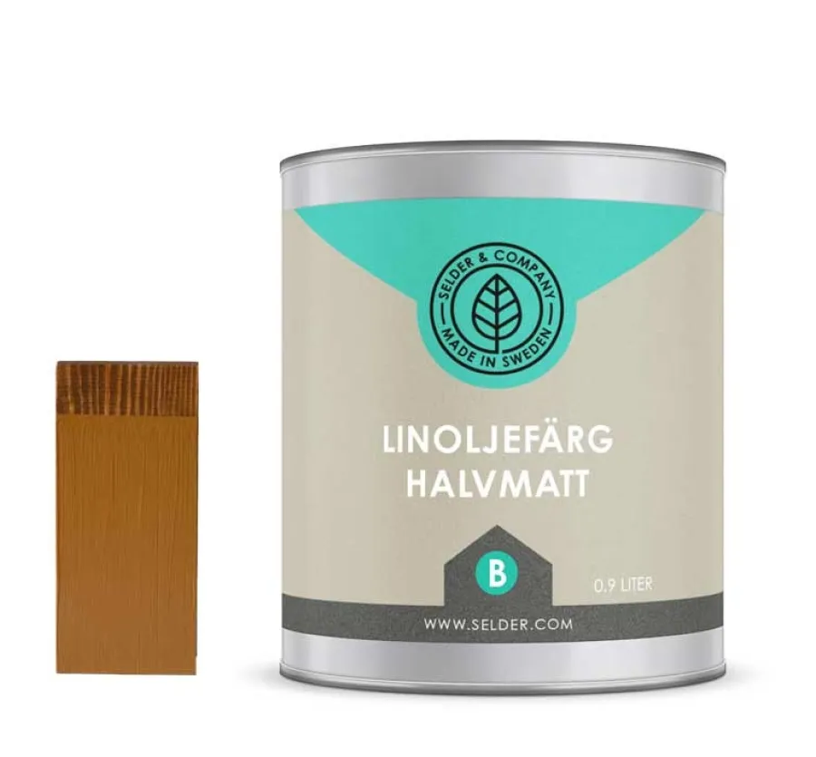 Selder & Co AB Selders Linoljefärg|Linoljefärg Selder & Co - Gammelockra