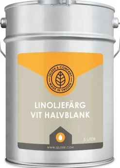 Selder & Co AB Selders Linoljefärg|Linoljefärg Selder & Co - Vit halvblank