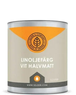 Selder & Co AB Selders Linoljefärg|Linoljefärg Selder & Co - Vit halvmatt
