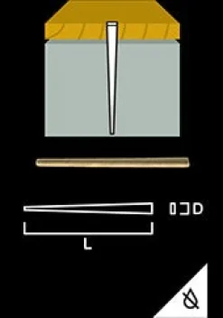 Gunnebo Fastening Systems AB Övrig List|Listspik - Gunnebo 60 mm, 15 st vit