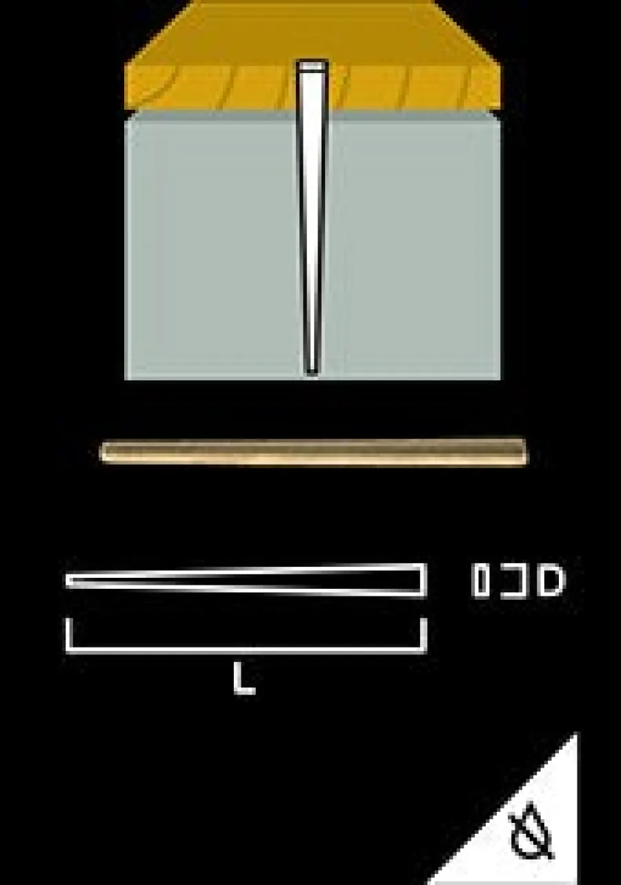 Gunnebo Fastening Systems AB Övrig List|Listspik - Gunnebo 60 mm, 250 st vit