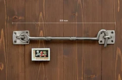 NEXA TECHNOLOGIES Gammaldags Lås|Haspar|Lång hasp nickel - Kasthake 250 mm