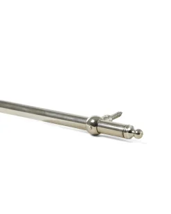NEXA TECHNOLOGIES Knoppar I Nickel|Krokar|Mattstång - Nickel 956 mm med fästen och ändknopp