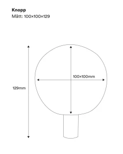 Nordingrå Trä AB Ändknoppar|Ändknoppar|Ändknopp till stolpe - 90 x 100 mm