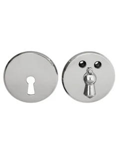 Sibes Metall AB Gammaldags Lås|Nyckelskyltar|Nyckelskylt - 55 mm nickel med kläpp