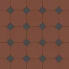 Winckelmans Oktagonklinker|Klinker Hall|Oktagonklinker - 15 x 15 cm röd/svart