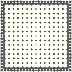 Winckelmans Oktagonklinker|Klinker Hall|Oktagonklinker - 10 x 10 cm vit/svart