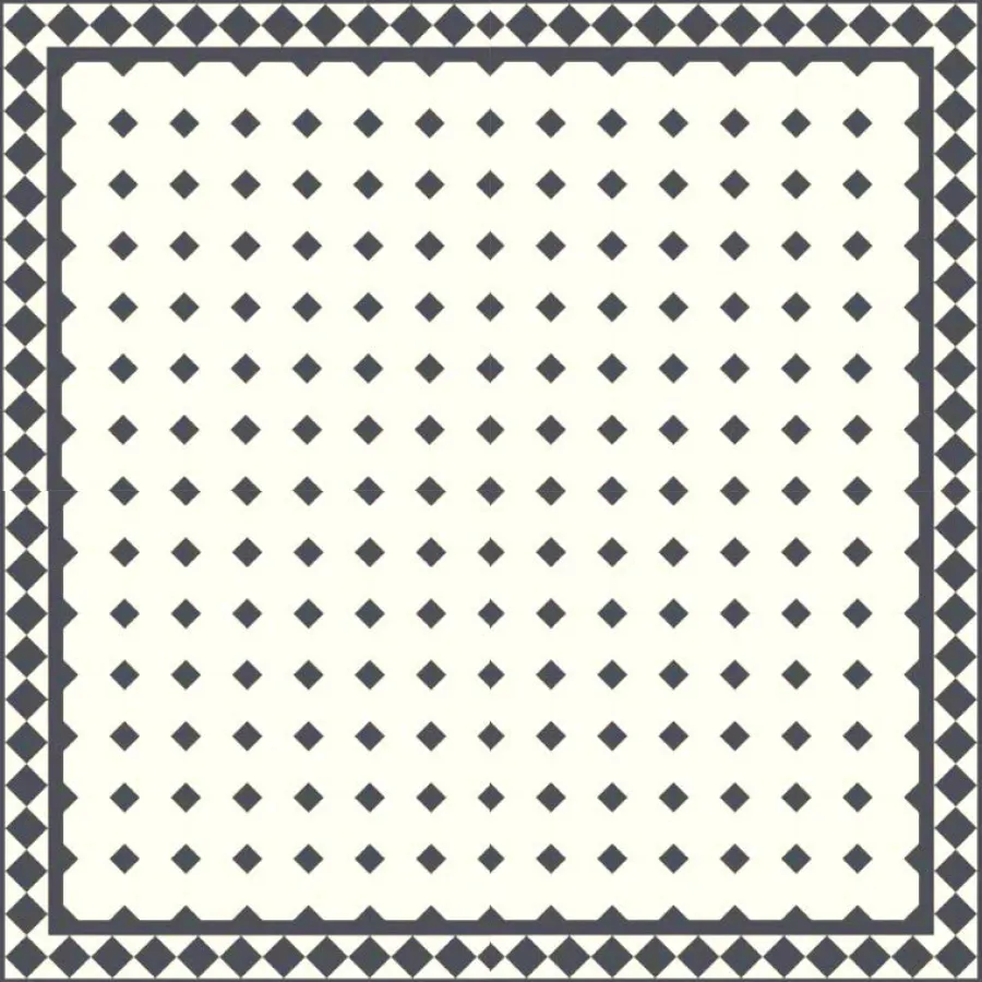 Winckelmans Oktagonklinker|Klinker Hall|Oktagonklinker - 10 x 10 cm vit/svart