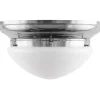 Karlskrona Lampfabrik Stora Taklampor|Plafonder|Plafond - Taklampa Frödingplafond 300 nickel, opalvit skärm