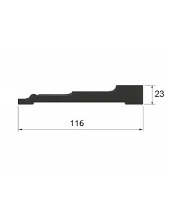 sekelskifte Provbitar - Trälister|Provbit - Foder - Lidingö 116 mm