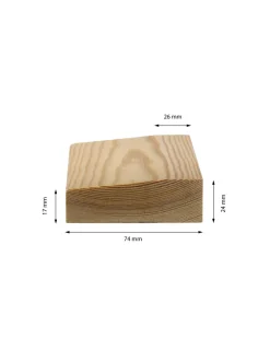 sekelskifte Provbitar - Trälister|Provbit - Fodersockel - Universal 24x74 mm