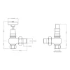 Arroll Limited Radiatorer|Ventiler & Vred|Radiatorventil - Chesterfield krom