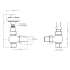 Arroll Limited Radiatorer|Ventiler & Vred|Radiatorventil termostat - Kensington tenn/trä